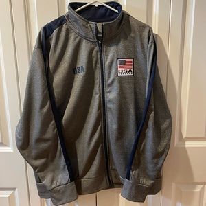 Striker USA zip up track jacket Large NWT